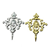 5pcs Metal Flower Filigree Charms for DIY Jewelry Making