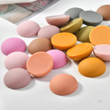 Matte Rubber Paint Resin Semi-circular Patch DIY Earrings Nail Hairpin