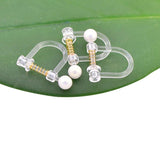 10 PCS Transparent Ear Clip for DIY Earrings