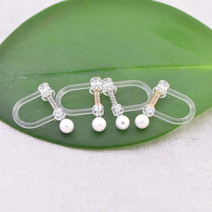 10 PCS Transparent Ear Clip for DIY Earrings