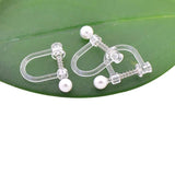 10 PCS Transparent Ear Clip for DIY Earrings