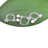 10 PCS Transparent Ear Clip for DIY Earrings