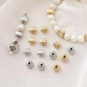 10PCS Brass 14k Plated Beads for DIY Jewelry Making