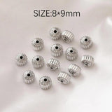 10PCS Brass 14k Plated Beads for DIY Jewelry Making