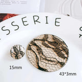 Resin Plastic Acetic Acid Stud Earring Diy Material Pendant Necklace Charms 4pcs