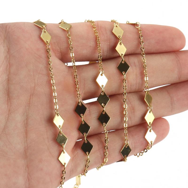 1M Stainless Steel Chain MOON STARS for DIY Jewelry Making