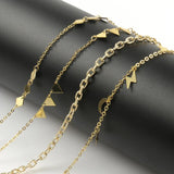 1M Stainless Steel Chain MOON STARS for DIY Jewelry Making