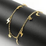 1M Stainless Steel Chain MOON STARS for DIY Jewelry Making