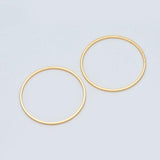 10pcs Round Link Charms 8-35mm Plated Brass Ring Loops Pendants