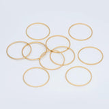 10pcs Round Link Charms 8-35mm Plated Brass Ring Loops Pendants