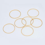 10pcs Round Link Charms 8-35mm Plated Brass Ring Loops Pendants