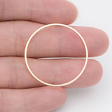 10pcs Round Link Charms 8-35mm Plated Brass Ring Loops Pendants