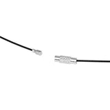 10pcs 46mm Steel Wire Choker Necklace Screw Clasps Wire Cord