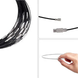 10pcs 46mm Steel Wire Choker Necklace Screw Clasps Wire Cord