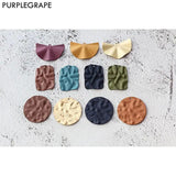 Alloy Spray Paint Wave Surface DIY Earrings Jewelry Accessories