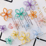 10pcs DIY Flower Spray Paint Earrings Supplies for Jewelry
