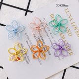 10pcs DIY Flower Spray Paint Earrings Supplies for Jewelry