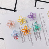 10pcs DIY Flower Spray Paint Earrings Supplies for Jewelry
