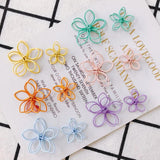 10pcs DIY Flower Spray Paint Earrings Supplies for Jewelry