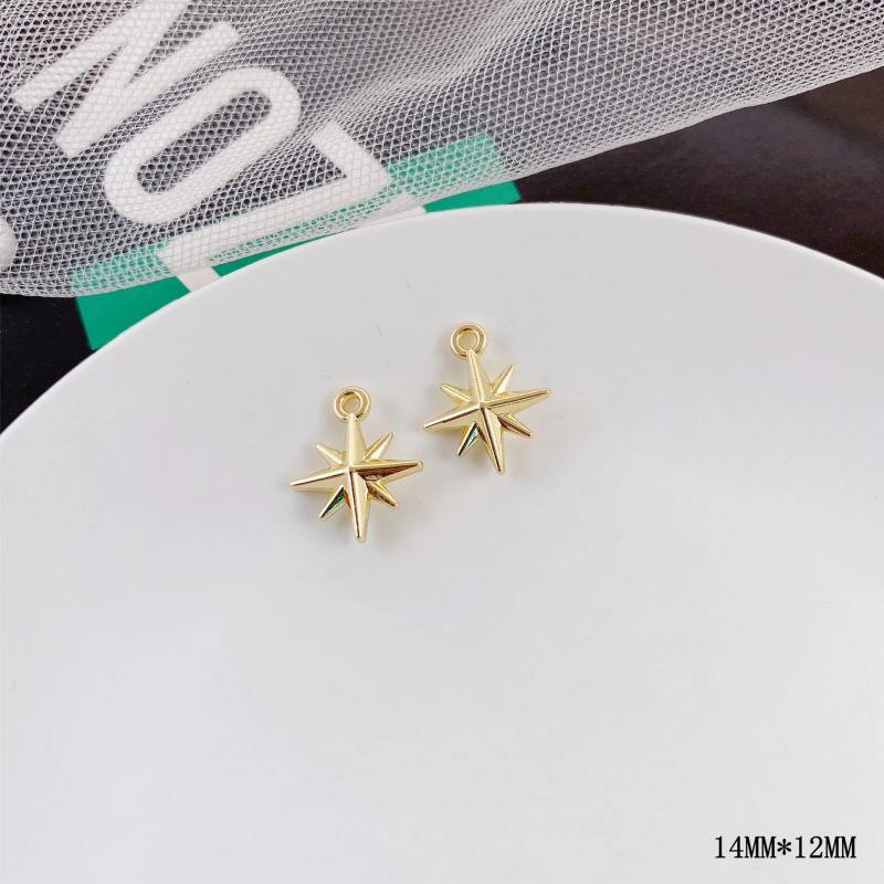 10pcs Love Heart Pendants Star Pendant Charms for Jewelry Making DIY Findings