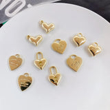 10pcs Love Heart Pendants Star Pendant Charms for Jewelry Making DIY Findings