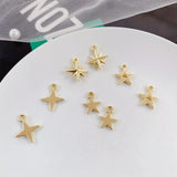 10pcs Love Heart Pendants Star Pendant Charms for Jewelry Making DIY Findings