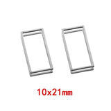 10Pcs Stainless Steel Charms Pendant Bezels for DIY Jewelry Making