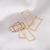 10Pcs Stainless Steel Charms Pendant Bezels for DIY Jewelry Making