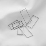 10Pcs Stainless Steel Charms Pendant Bezels for DIY Jewelry Making