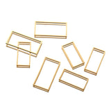 10Pcs Stainless Steel Charms Pendant Bezels for DIY Jewelry Making