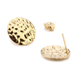 Stainless Steel Stud Earring Post Blank with Loop for Hand Earrings