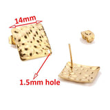 Stainless Steel Stud Earring Post Blank with Loop for Hand Earrings