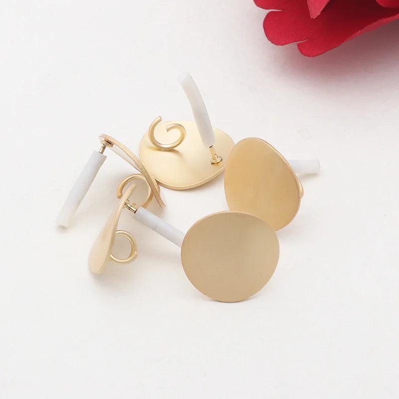 10pcs Stainless Steel Earrings Setting for Jewelry Making