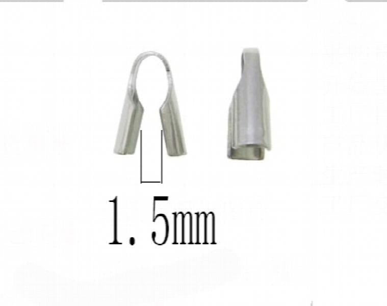 100pcs Stainless Steel Clasps Hooks End Caps Cord Jewelry Making DIY Gift