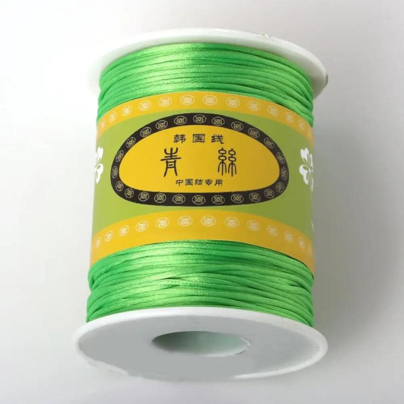 21 Colors 70m/roll 1.5mm Nylon Satin Macrame Cord Beading Bracelet String