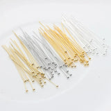 Copper Ball Head Pins 100pcs DIY Jewellery Making Component