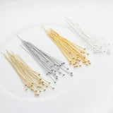 Copper Ball Head Pins 100pcs DIY Jewellery Making Component