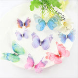 10pcs Double Wings Yarn Butterfly Pendants DIY Earrings Jewelry Making