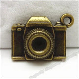 30pcs Vintage Camera Pendant Charms Antique Bronze DIY Jewelry Making