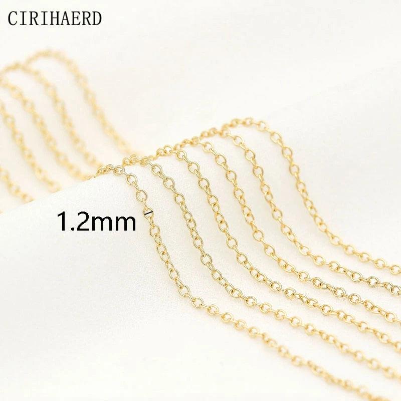 14K Plated Women's Neck Chain for Tassel Necklace DIY