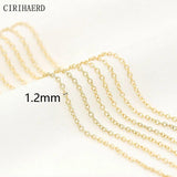 14K Plated Women's Neck Chain for Tassel Necklace DIY