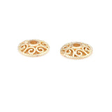 30PCS 6MM 8MM 18K Brass Flower Bead Caps Earrings Making Supplies