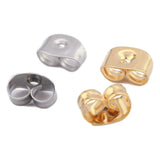 200pcs Stainless Steel Butterfly Earrings Back Stopper Studs