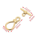 2 Sets Stainless Steel Gourd OT Buckle Bracelet Toggle Clasp DIY Big Size