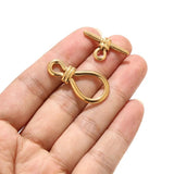 2 Sets Stainless Steel Gourd OT Buckle Bracelet Toggle Clasp DIY Big Size