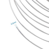 65mm Platinum Steel Memory Wire for Bracelets DIY Jewelry Finding F60