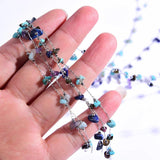 Natural Stones Stainless Steel Gem Beads Chain DIY Charms for Jewelry Making