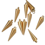 10pcs Cone Stainless Steel Pendants for Earrings Necklace