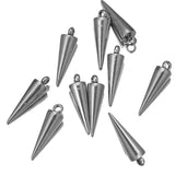 10pcs Cone Stainless Steel Pendants for Earrings Necklace