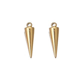 10pcs Cone Stainless Steel Pendants for Earrings Necklace